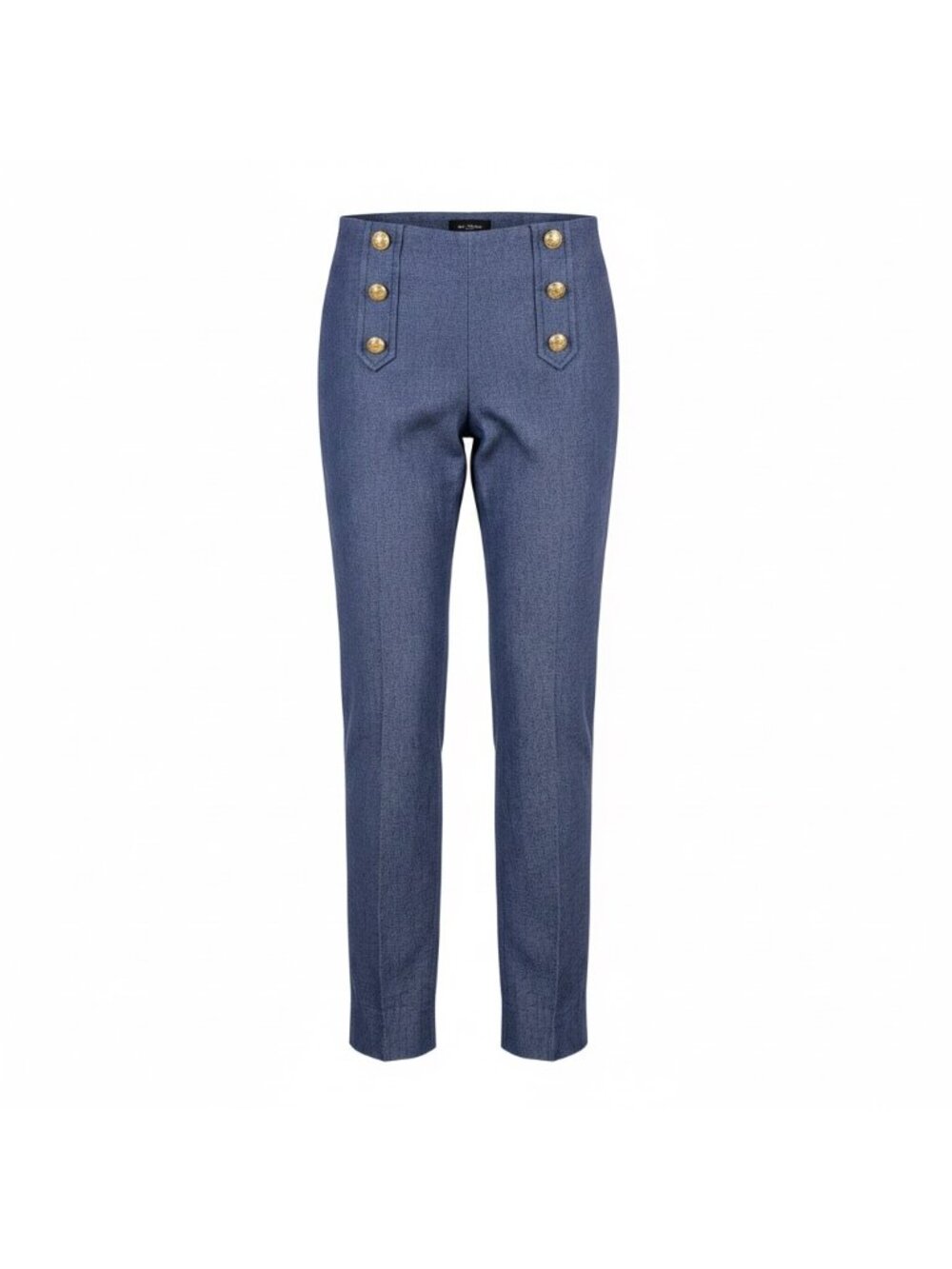 Banana Republic Womens Blue Pants Sloan Style Gold Button Detail Size 0